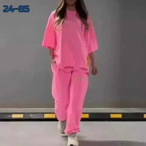 Свободный костюм из двухнитого хлопка — мягкий — фото 2