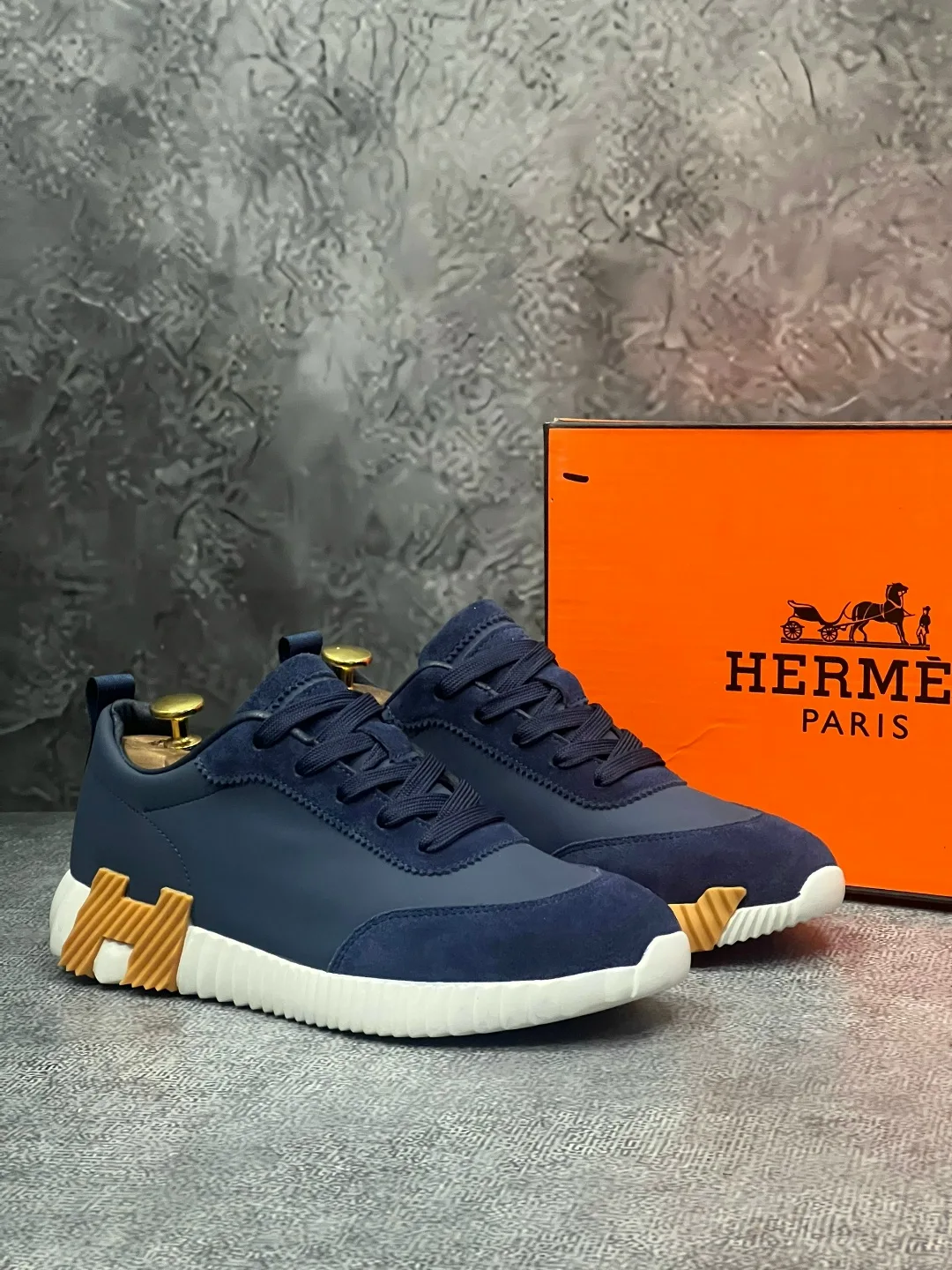 Мужские кроссовки Hermes — фото 3