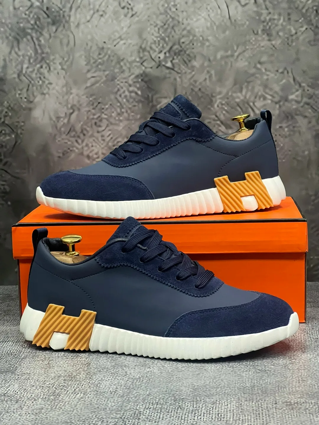 Мужские кроссовки Hermes — фото 4
