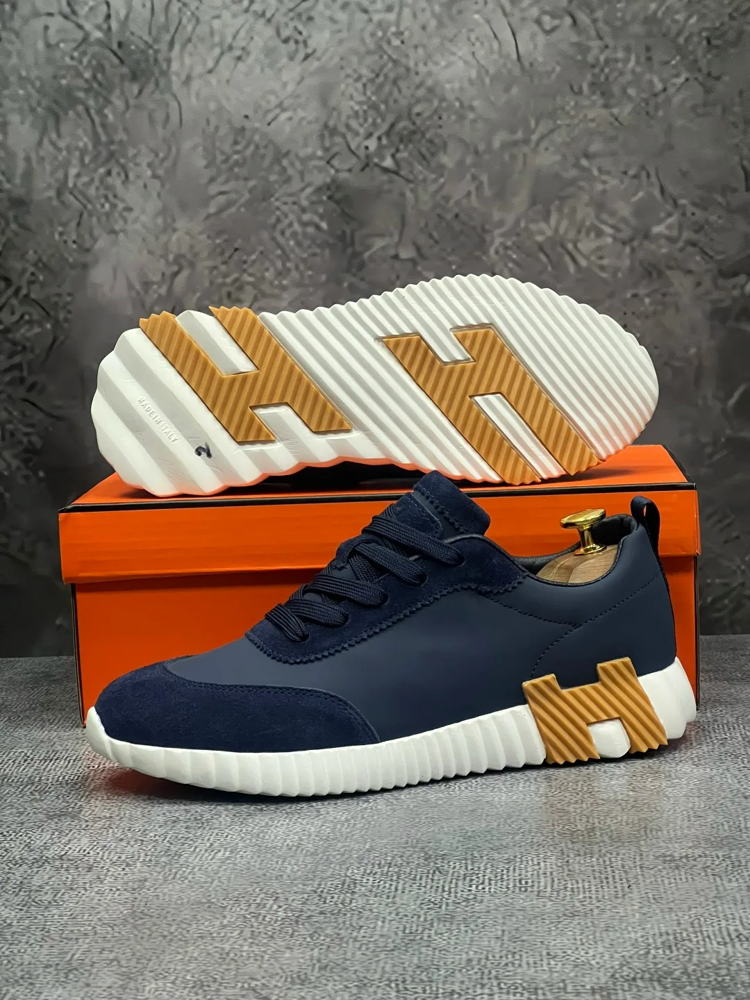 Мужские кроссовки Hermes — фото 5