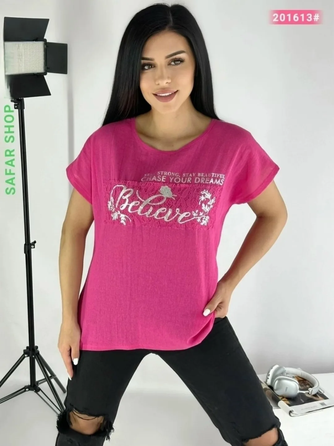 Футболка из ткани лён с добавлением хлопка — фото 7