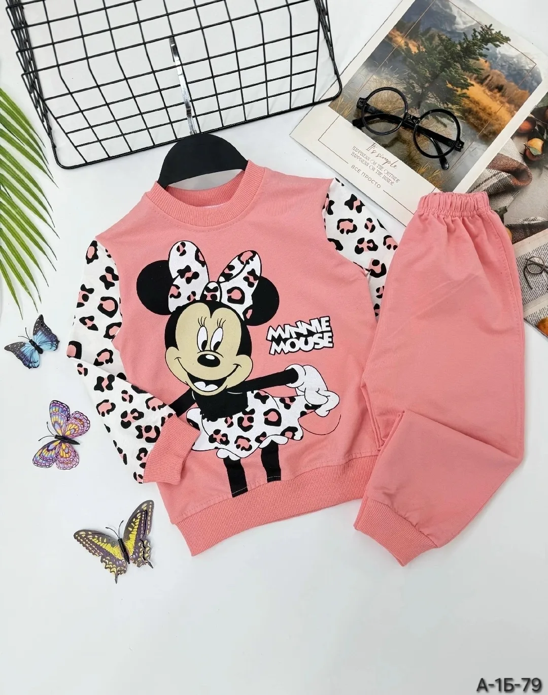 Костюм двойка для девочки из ткани 97 хлопок — фото 4
