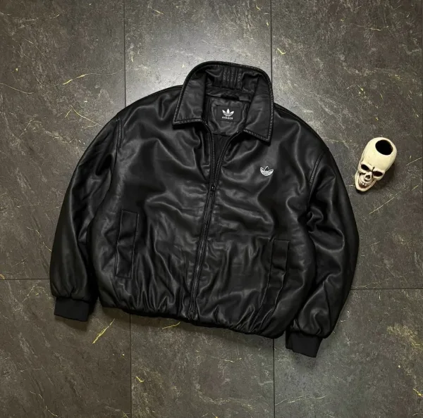 Кожаная куртка Adidas — фото 9