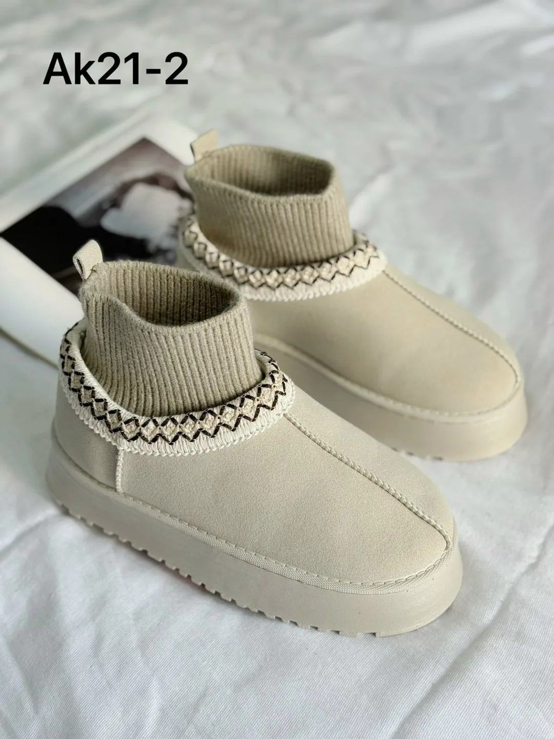 Кеды из искусственного замша с шерстяной подкладкой — фото 5