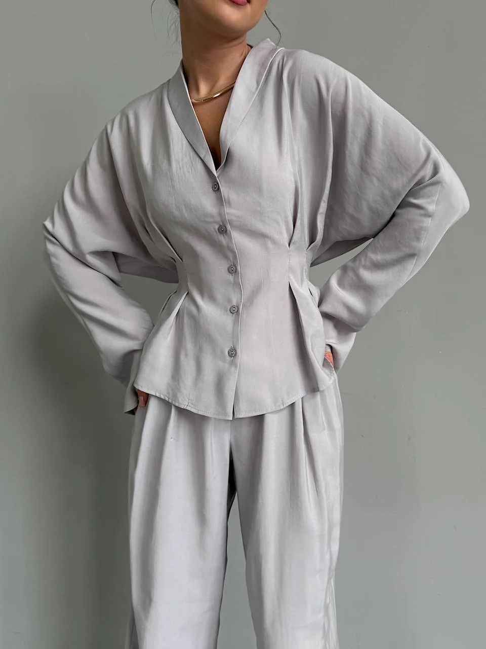 Linen Chic костюм Premium Зелёный — фото 1