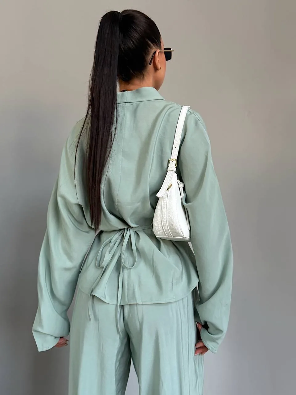 Linen Chic костюм Premium Зелёный — фото 4