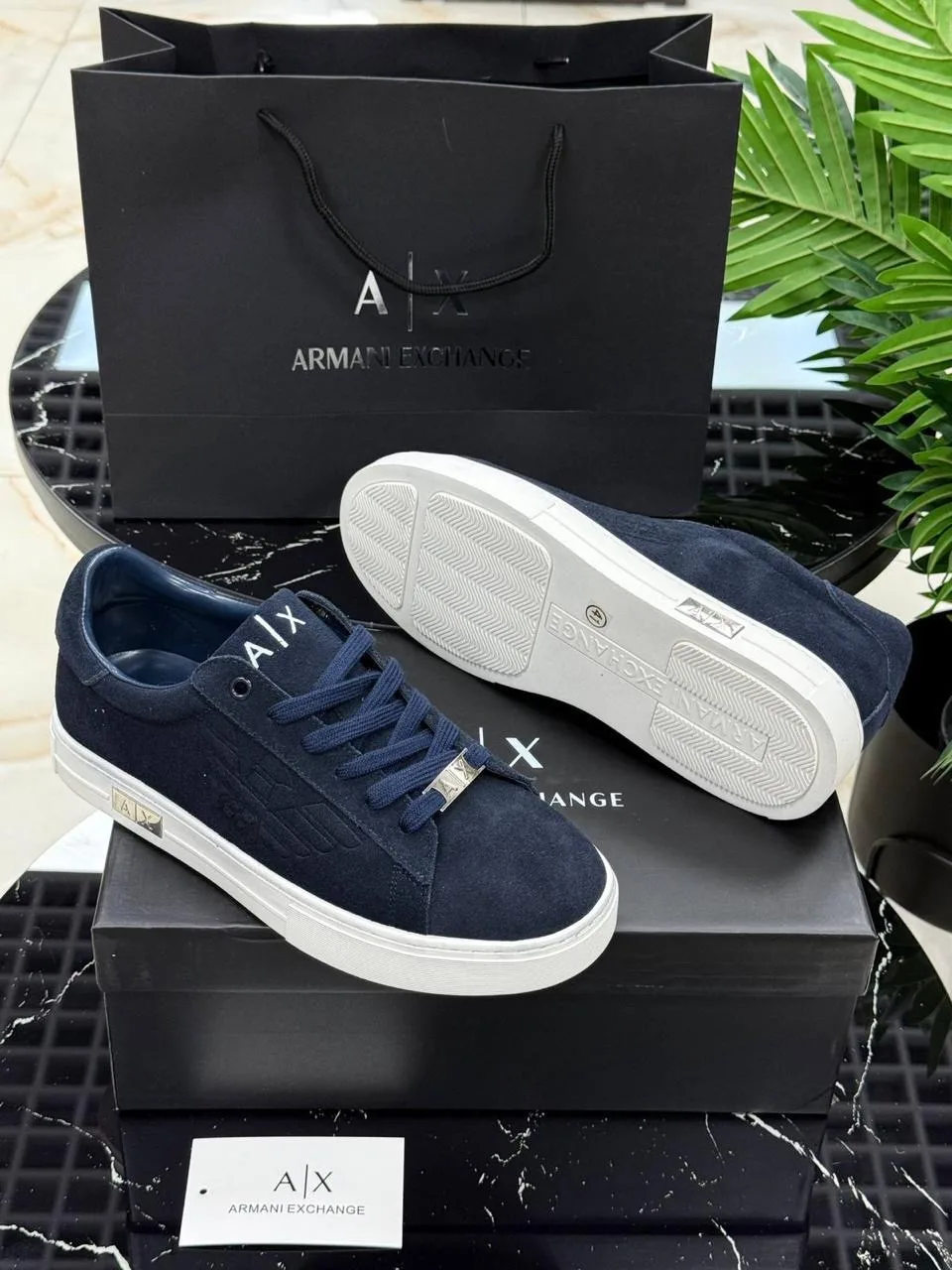 ARMANI EXCHANGE мужские туфли из натуральной кожи — фото 2