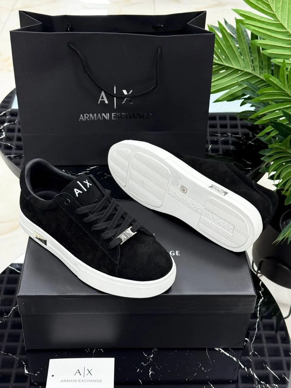 ARMANI EXCHANGE мужские туфли из натуральной кожи — фото 4