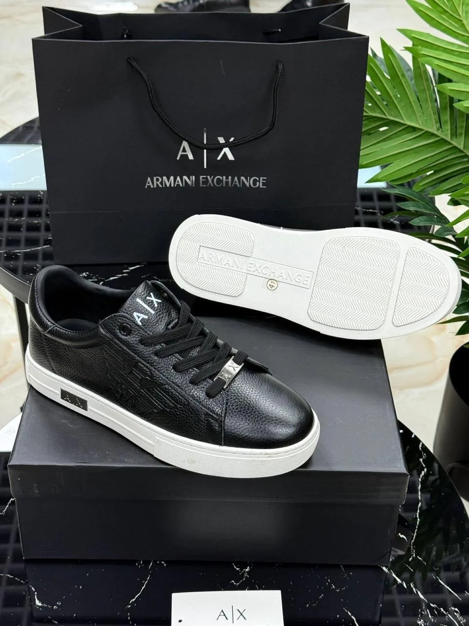 ARMANI EXCHANGE мужские туфли из натуральной кожи — фото 6