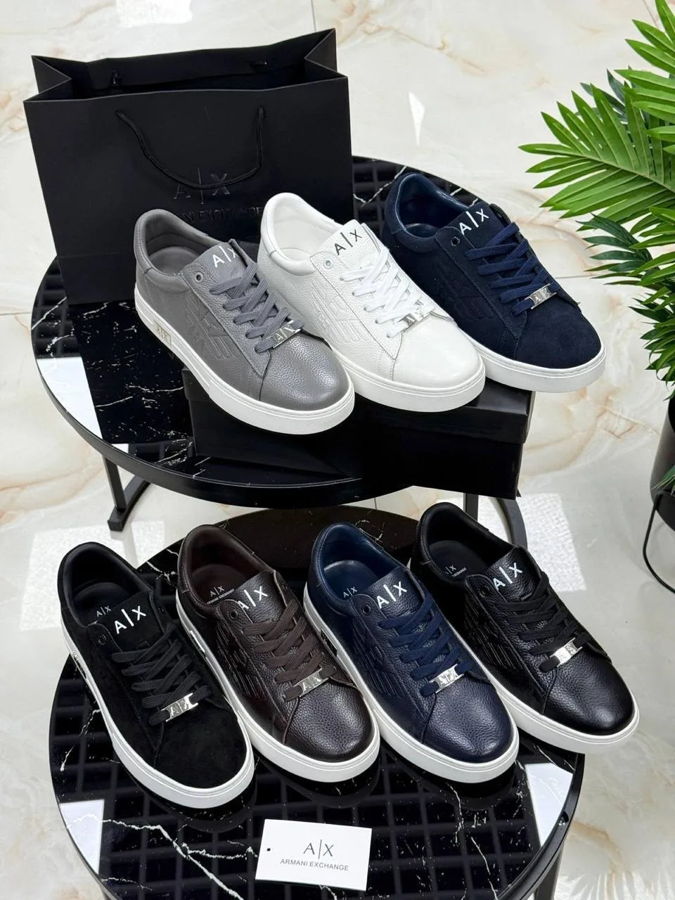 ARMANI EXCHANGE мужские туфли из натуральной кожи — фото 8