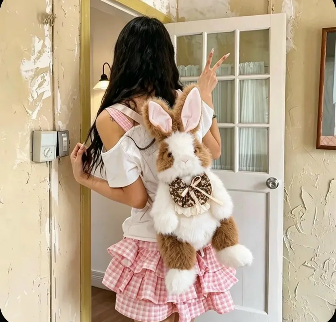 Пушистый зайчик-сумка — фото 10