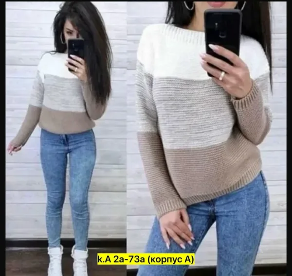 Оверсайз-свитер из хлопка — фото 7