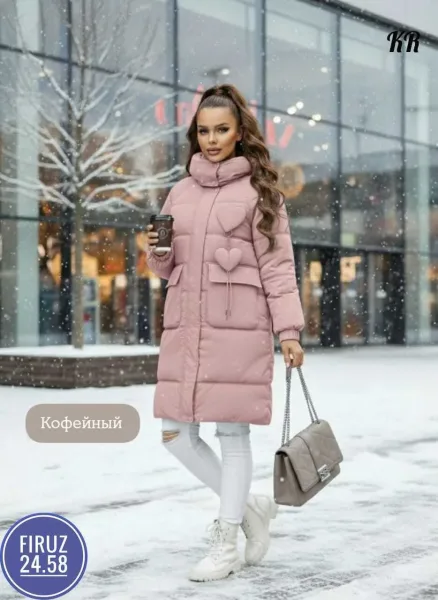 Утеплённая куртка из фабричного материала с наполнителем холофайбер — фото 3