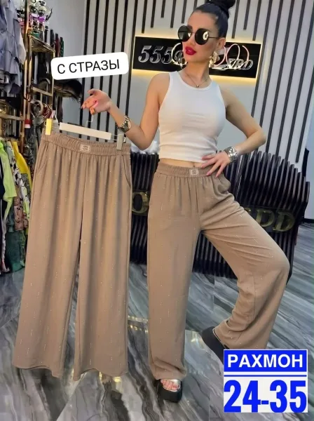 Брюки Лёгкие модные штаны, сингапур — фото 2