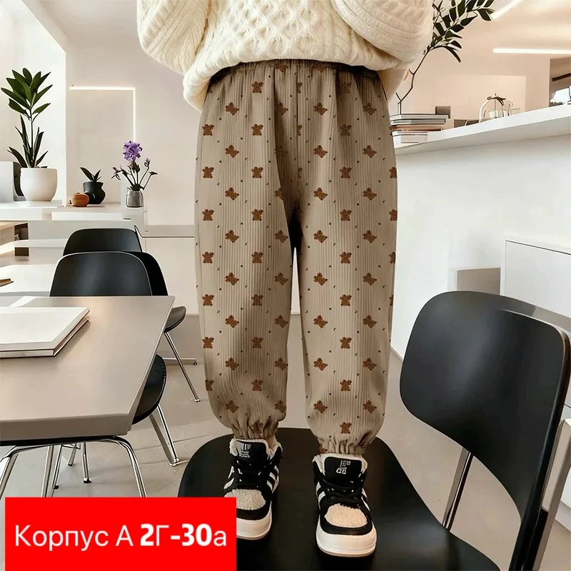 Штаны из двухнитки из хлопка, подходят для повседневной носки — фото 2