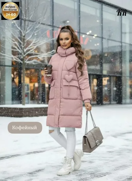 Утеплённая куртка из фабричного материала с наполнителем холофайбер — фото 4