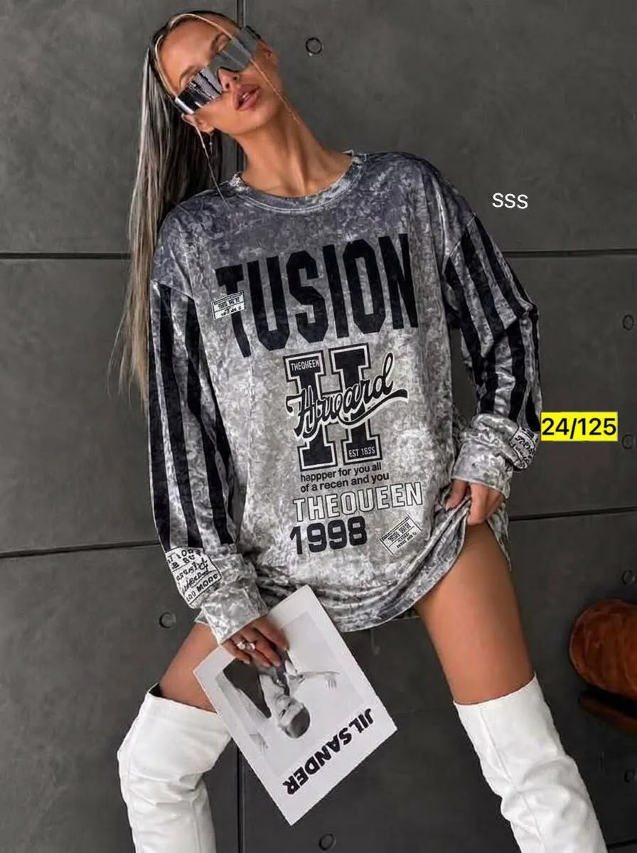 Снова радует вас новой коллекция туника Велюр Бархатный — фото 6