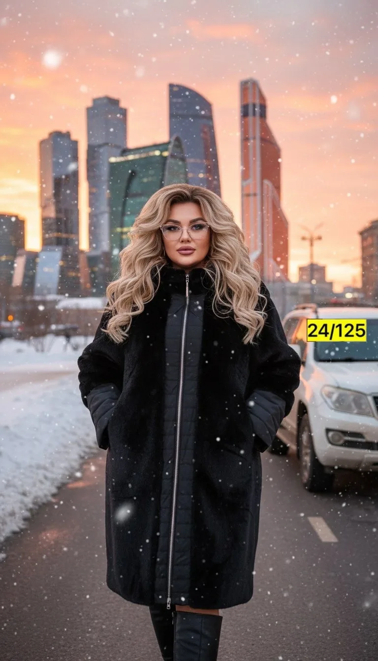 Шуба свободного кроя — фото 4
