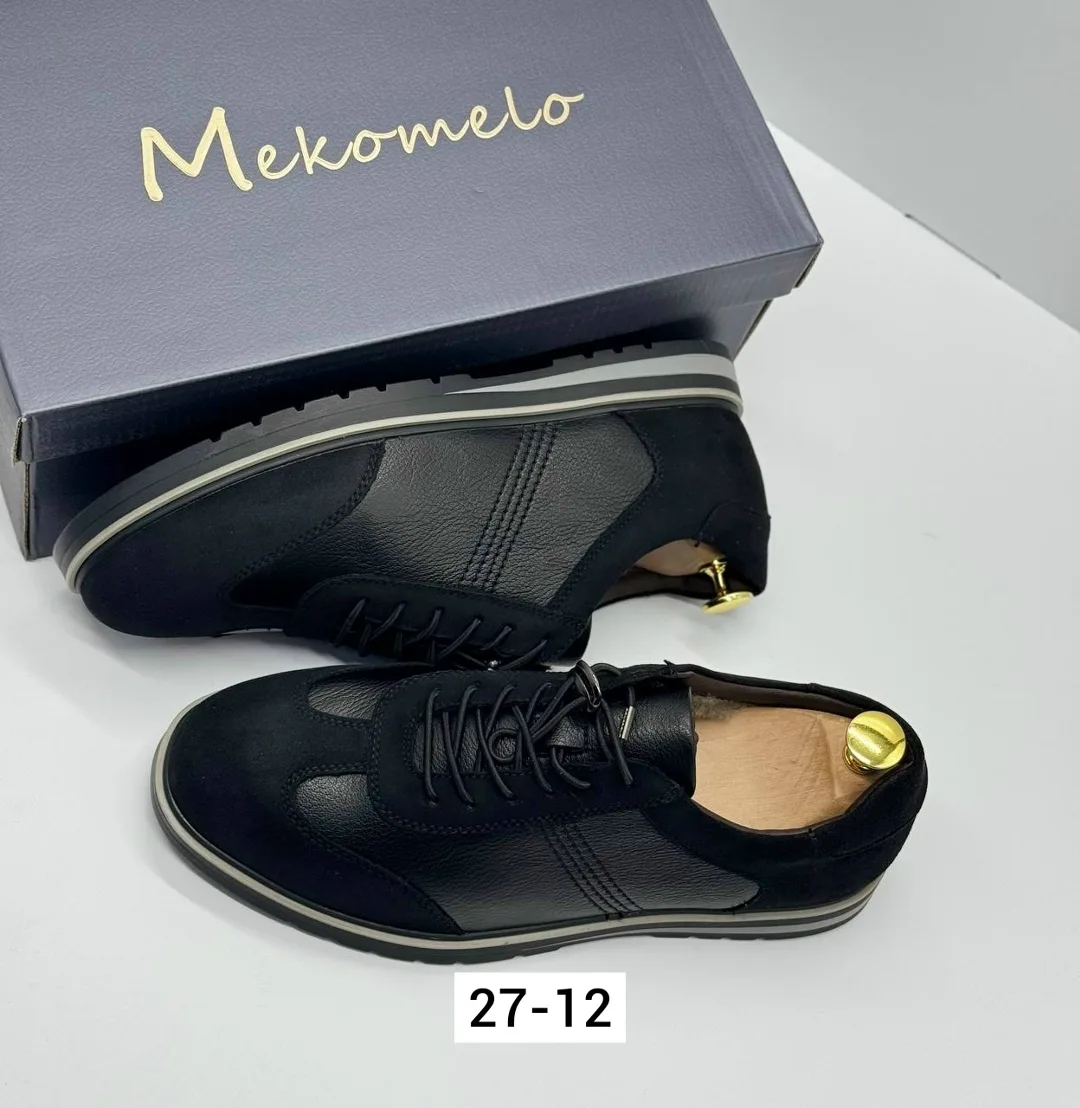 Мужские зимние кеды из эко-кожи на меху — фото 2