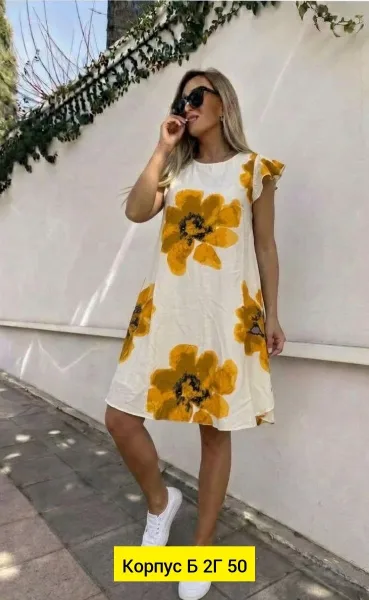 Платье из льна — фото 11