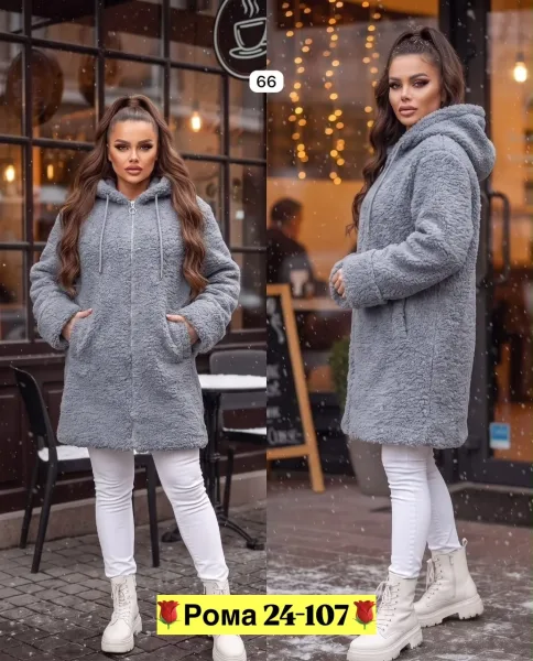 Пальто из ткани Барашка — фото 1