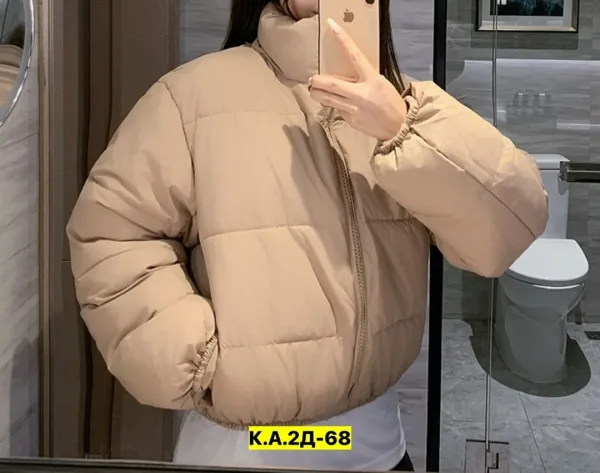 Зимняя куртка из ткани — фото 12