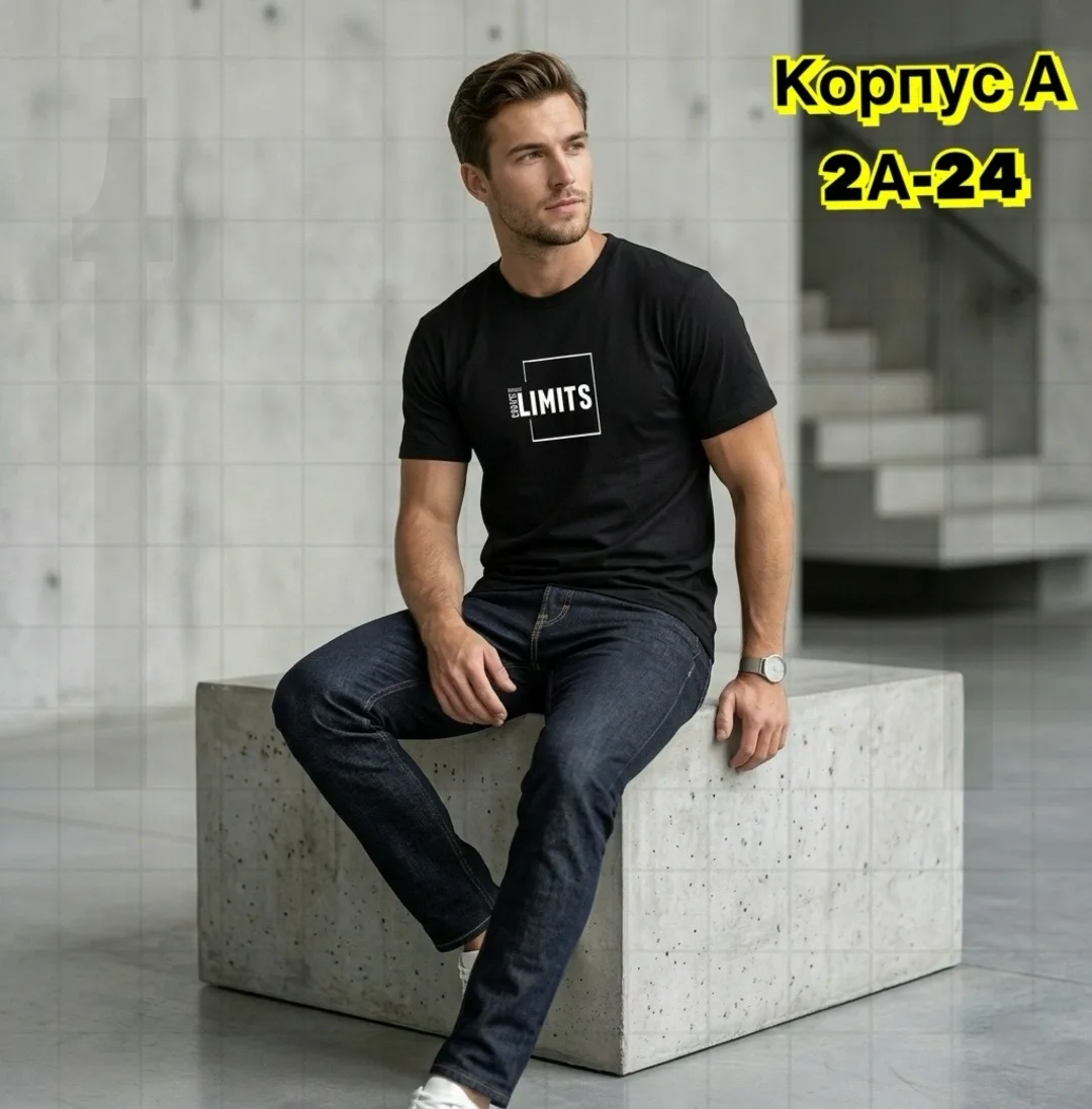 Мужская футболка из 100 хлопка — фото 2