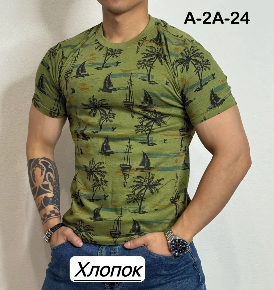 Мужская футболка из натурального хлопка — фото 2