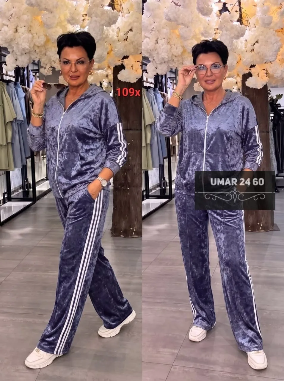Костюм двойка из велюра — фото 2