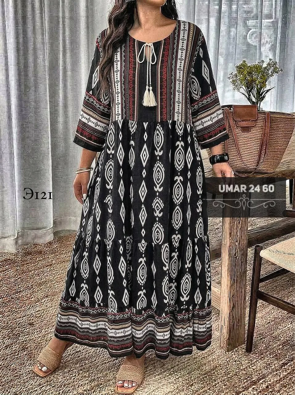 Платье из хлопка и льна — фото 2