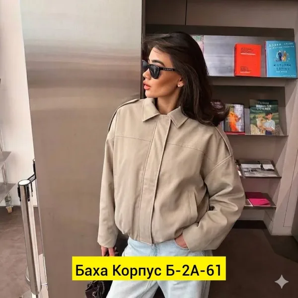 Лёгкий бомбер из ткани — фото 3
