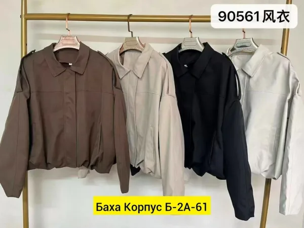 Лёгкий бомбер из ткани — фото 7