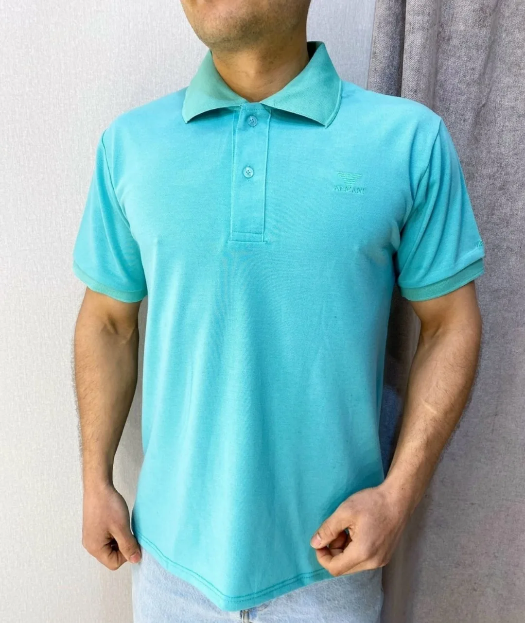 Футболка поло мужская хлопок — фото 1
