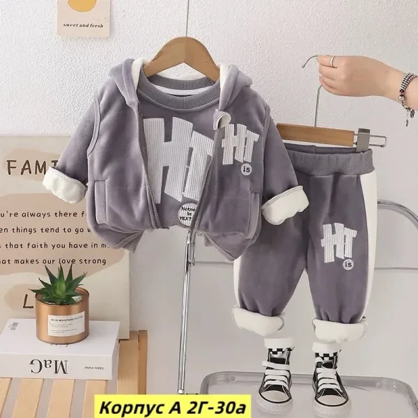 Костюм тройка велюр — фото 2
