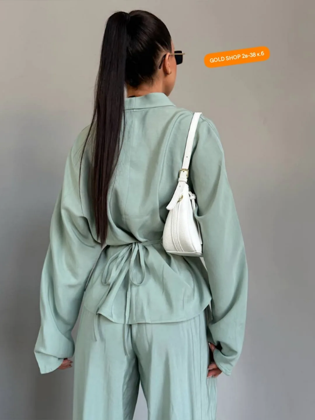 Linen Chic костюм Premium Зелёный — фото 7