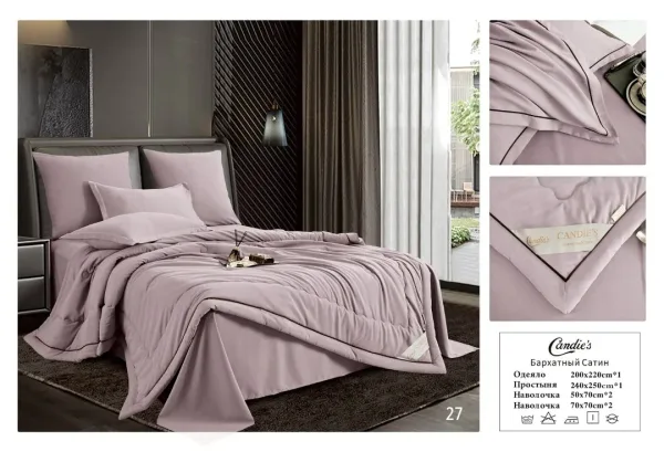 Комплект постельного белья, хлопок Белый — фото 16