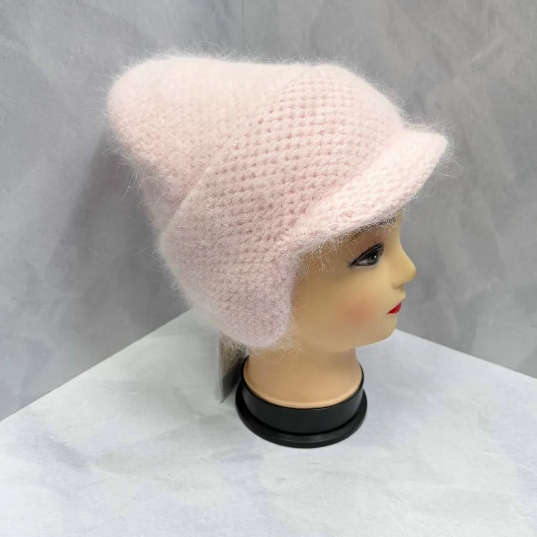 Шапка женская и подростковая Ангора на флисе — фото 14