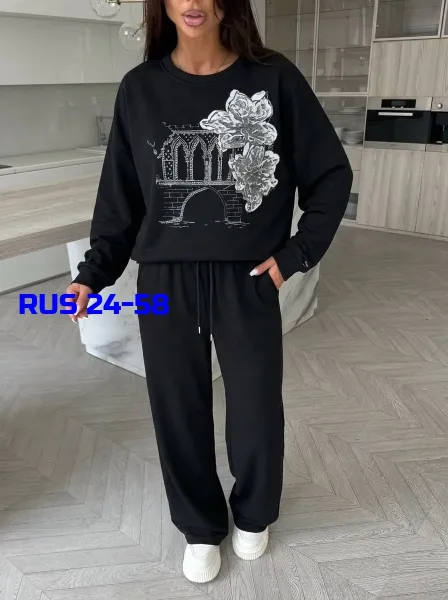 Костюм-двойка из ткани Варенка — фото 3