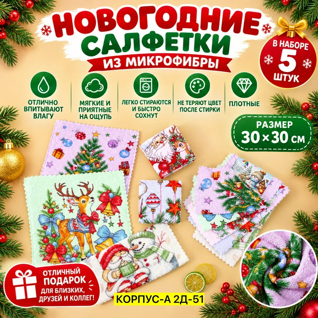 Салфетки хлопок — фото 1