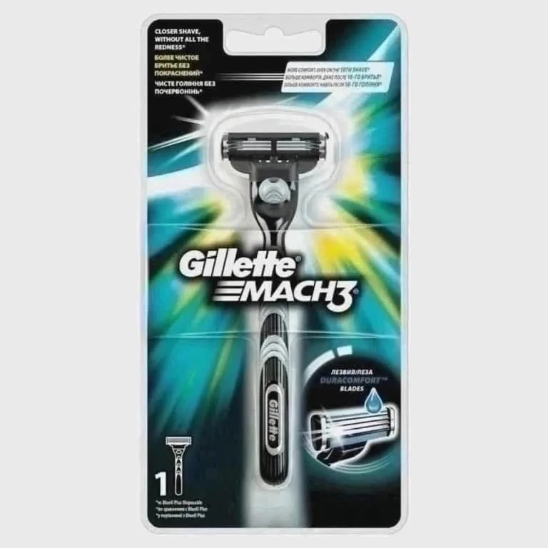 Gillette Mach3 Бритвенный станок Gillette Mach3 — фото 1