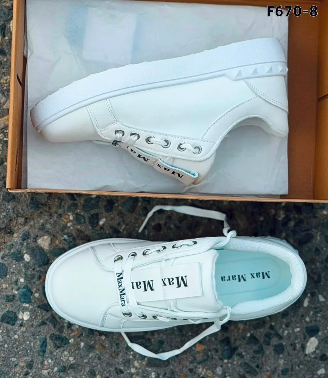 Кеды женские Max Mara Реальные фотографии, сетка — фото 4