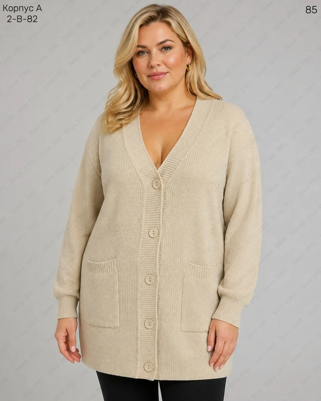 Кардиган из смесового материала с добавлением кашемира и шерсти — фото 5