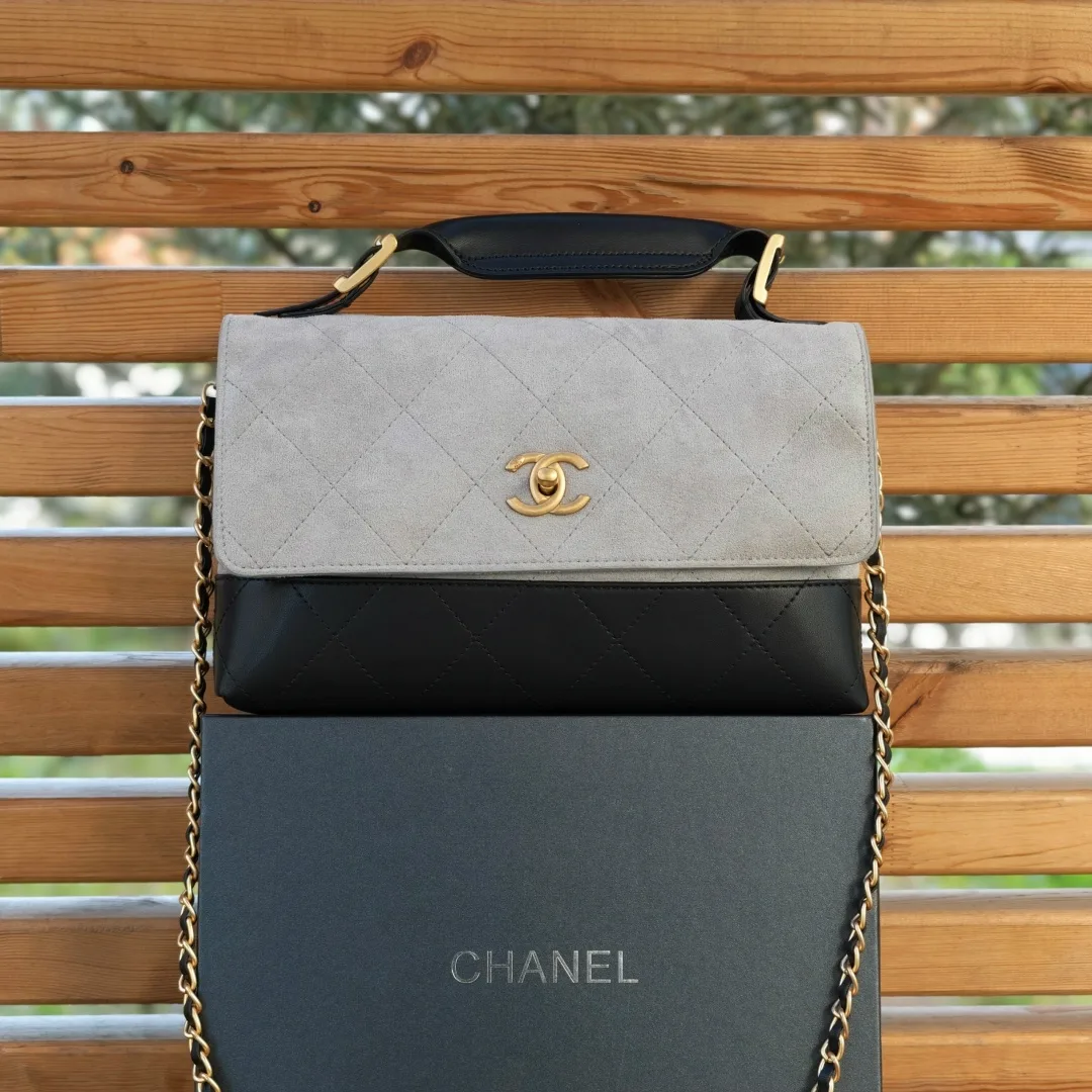 Кошелёк CHANEL из эко кожи и замши — фото 4