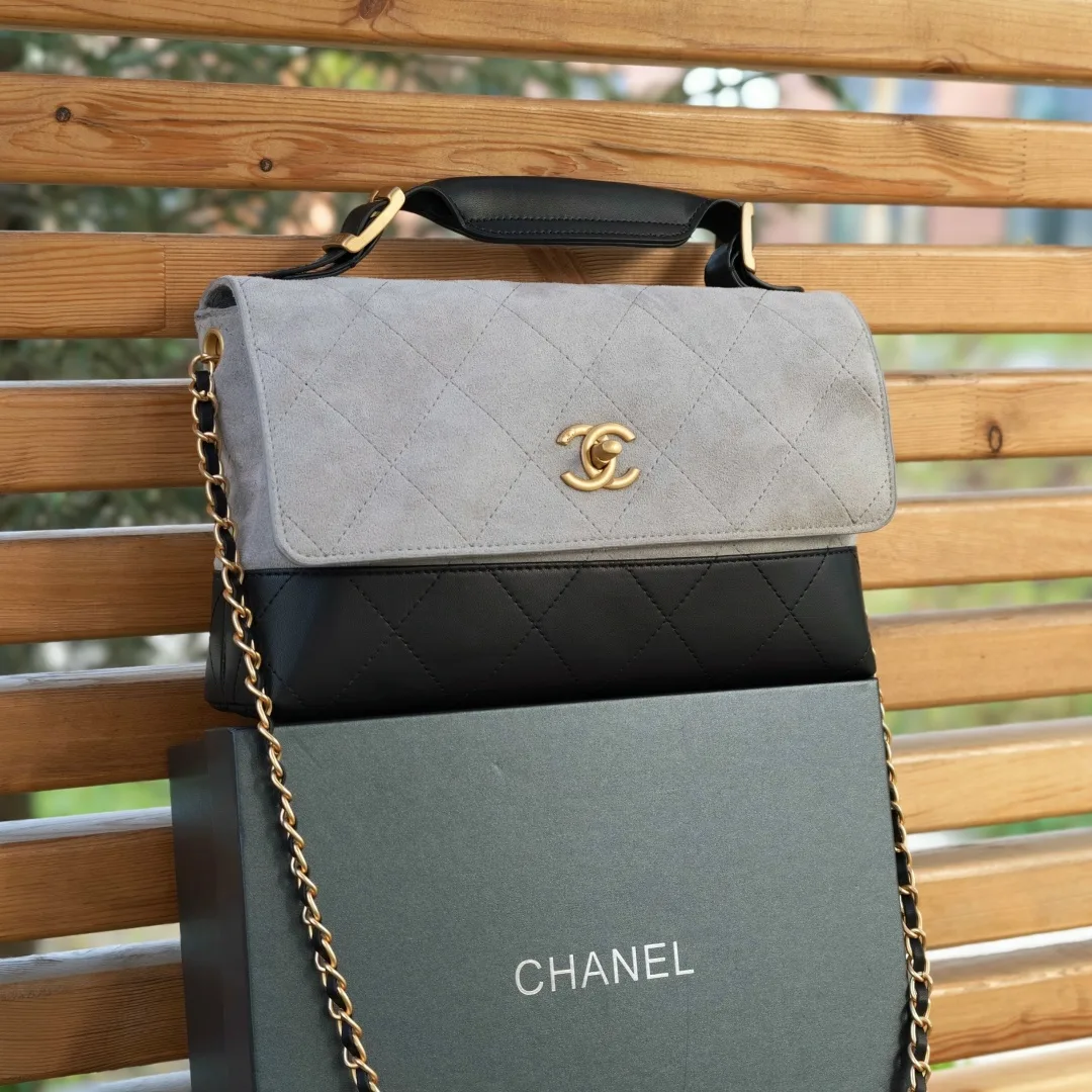 Кошелёк CHANEL из эко кожи и замши — фото 6