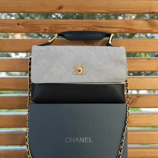 Кошелёк CHANEL из эко кожи и замши — фото 4