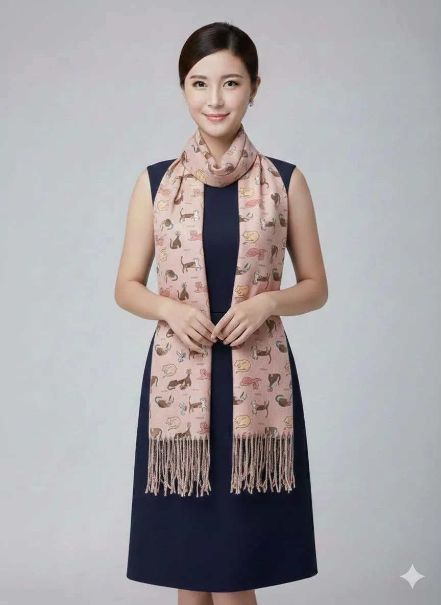 Платье Палантин тонкий, хлопок — фото 10