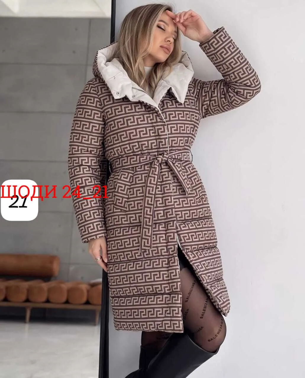 Двухсторонняя зимняя куртка синяя — фото 3