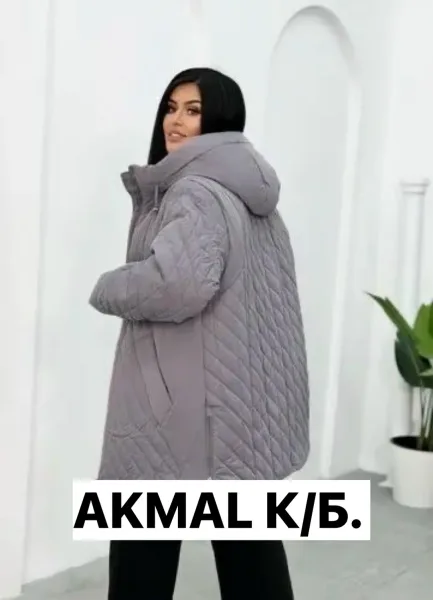 Куртка синтепон синяя — фото 1