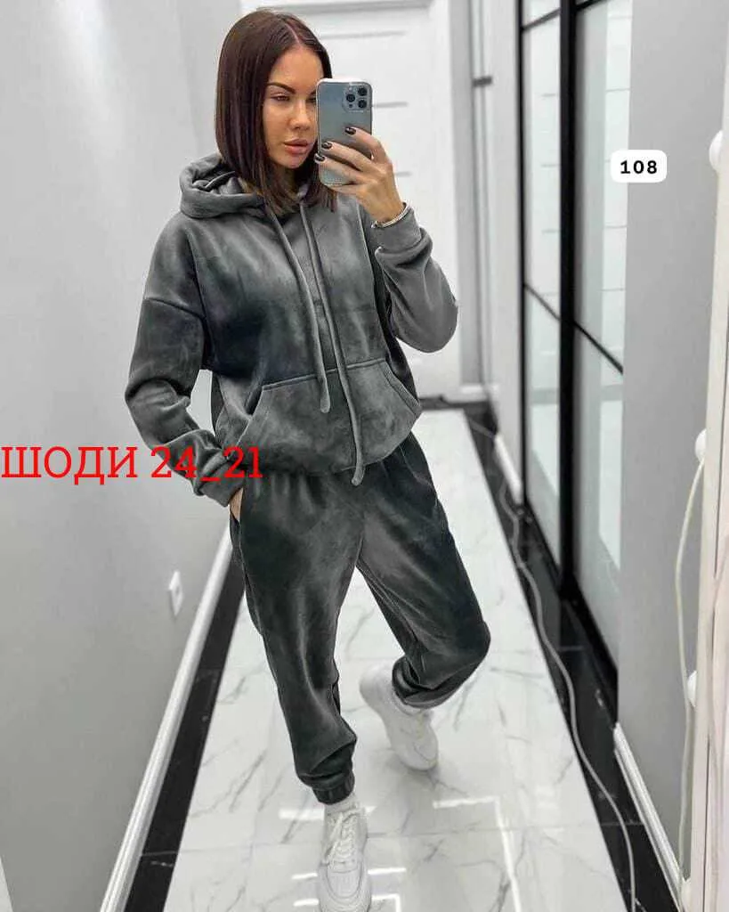 Костюм двойка велюр — фото 2