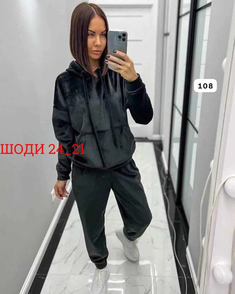 Костюм двойка велюр — фото 4